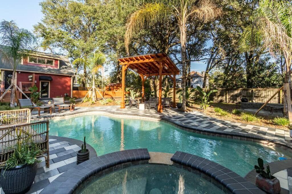 Unique Studio W Pool Spa & Gardens Near Downtown Jacksonville Ngoại thất bức ảnh
